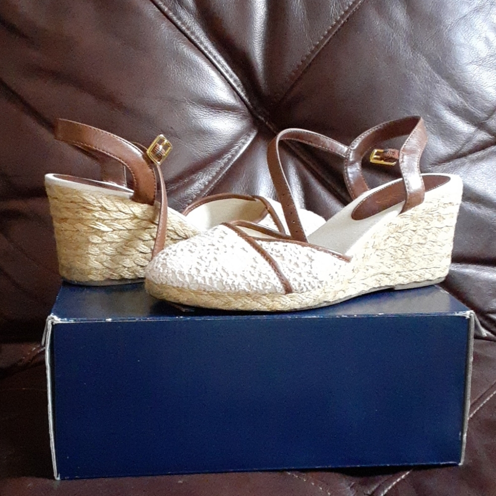 Chaps Cork Wedge Heels